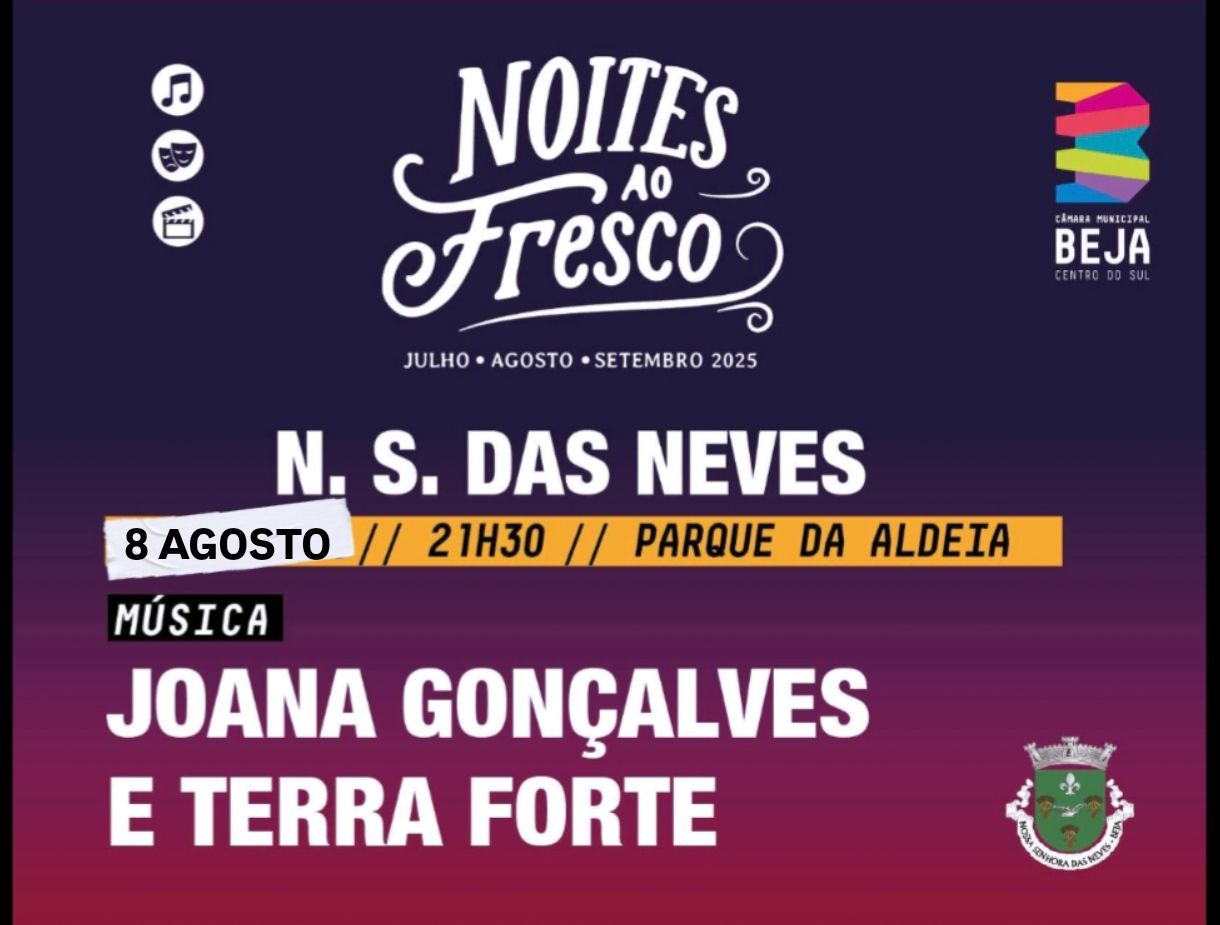 Noites Ao Fresco - 8 de Agosto de 2025