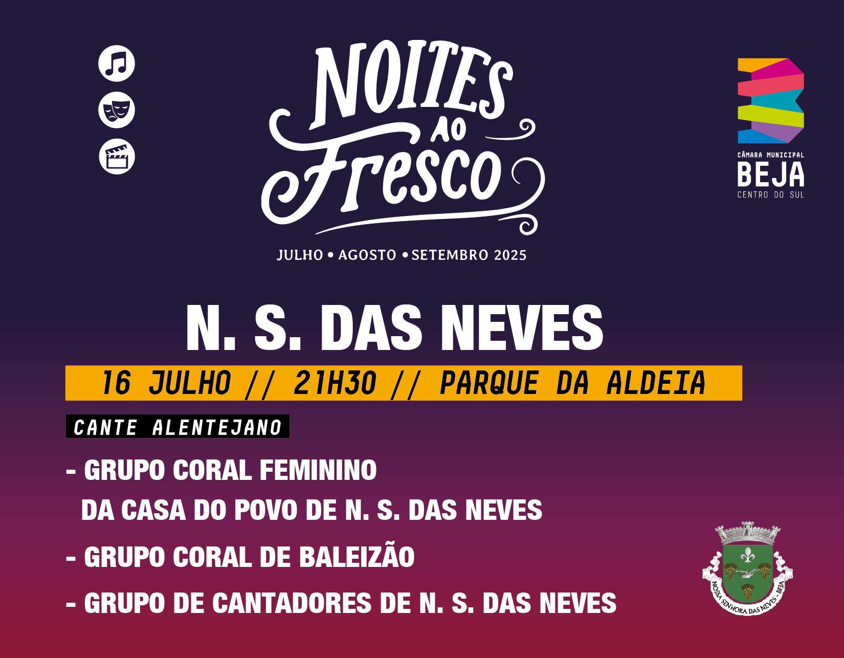 Noites Ao Fresco - 16 de Julho de 2025