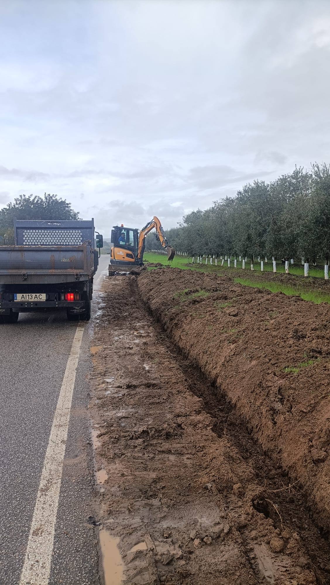 Trabalhos de Limpeza de Valas, Linhas de Água e Bermas das Estradas
