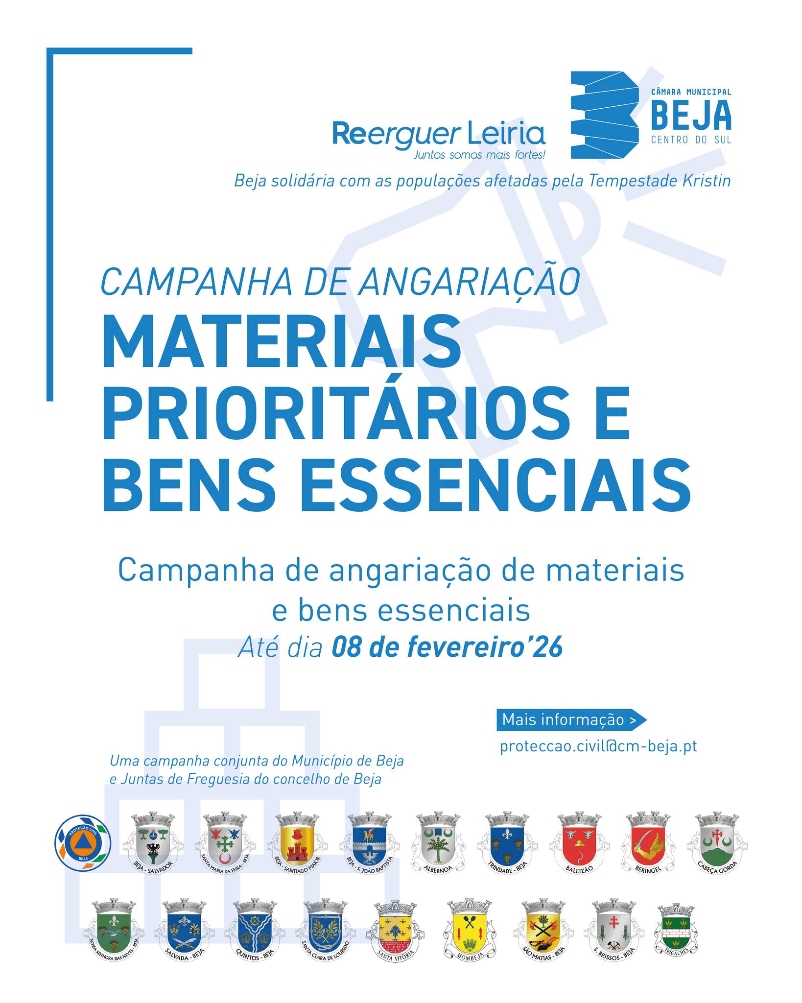 Campanha de Angariação de Materiais Prioritários e Bens Essenciais