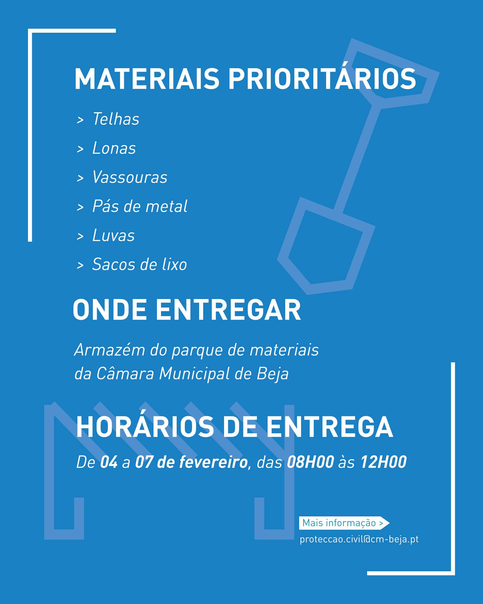 Campanha de Angariação de Materiais Prioritários e Bens Essenciais