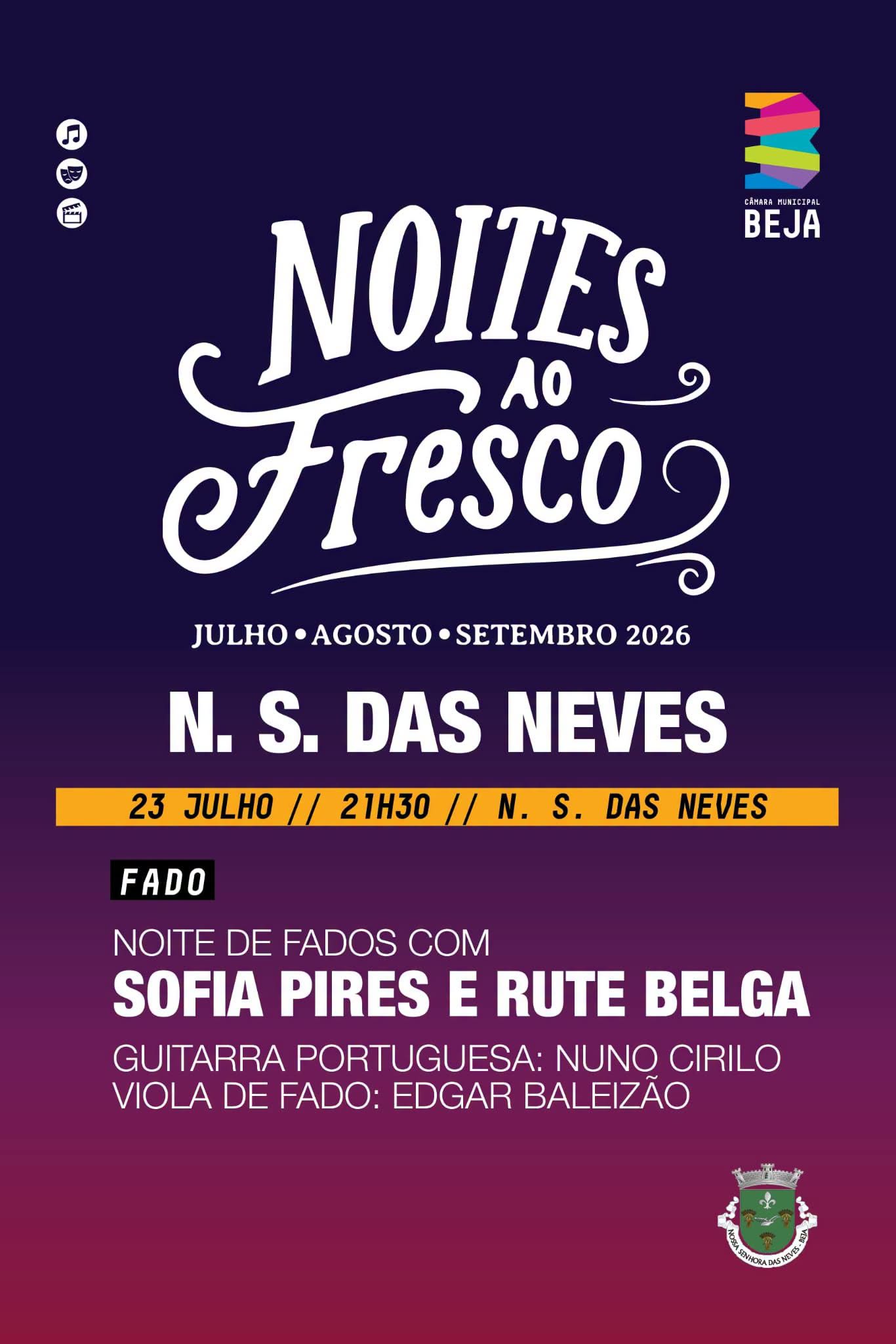 Noites ao Fresco 2026 - 23 de Julho